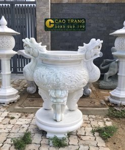 lư hương bàn đá đèn dá SP001 2