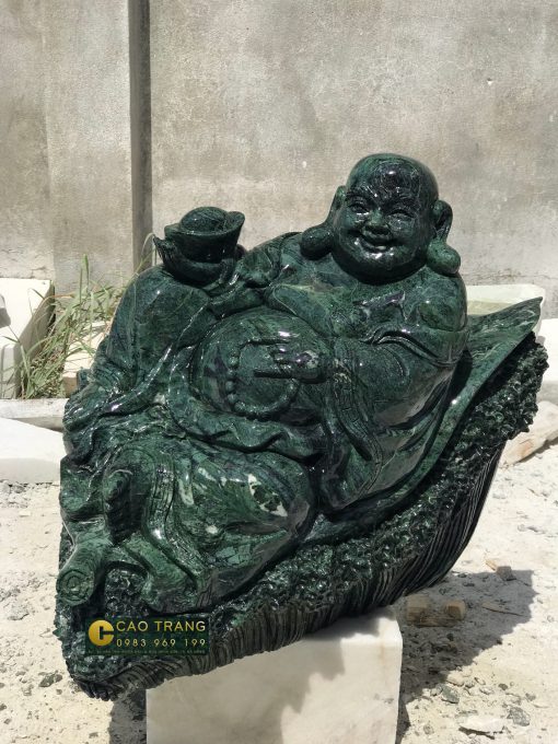 Tượng Di Lặc bằng đá xanh Ấn Độ