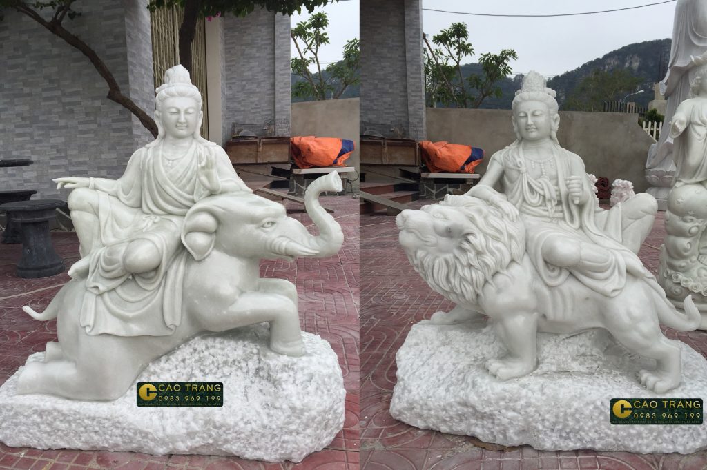 tượng phật văn thù phổ hiền 2