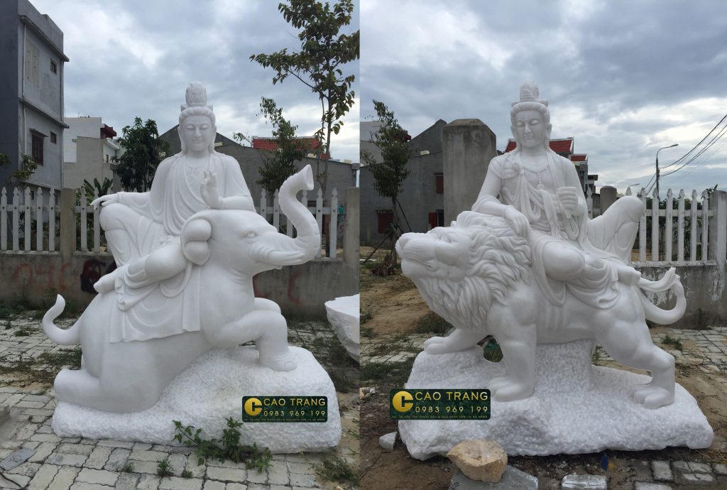 tượng phật văn thù phổ hiền 6