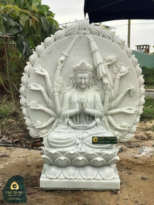 Tượng Phật Chuẩn Đề Bằng Đá