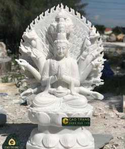 Hình ảnh tượng Thiên Thủ Thiên Nhãn Bồ tát bằng đá