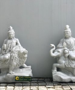 Tượng Văn Thù, Tượng Phổ Hiền Bồ Tát Bằng Đá Đẹp Nhất