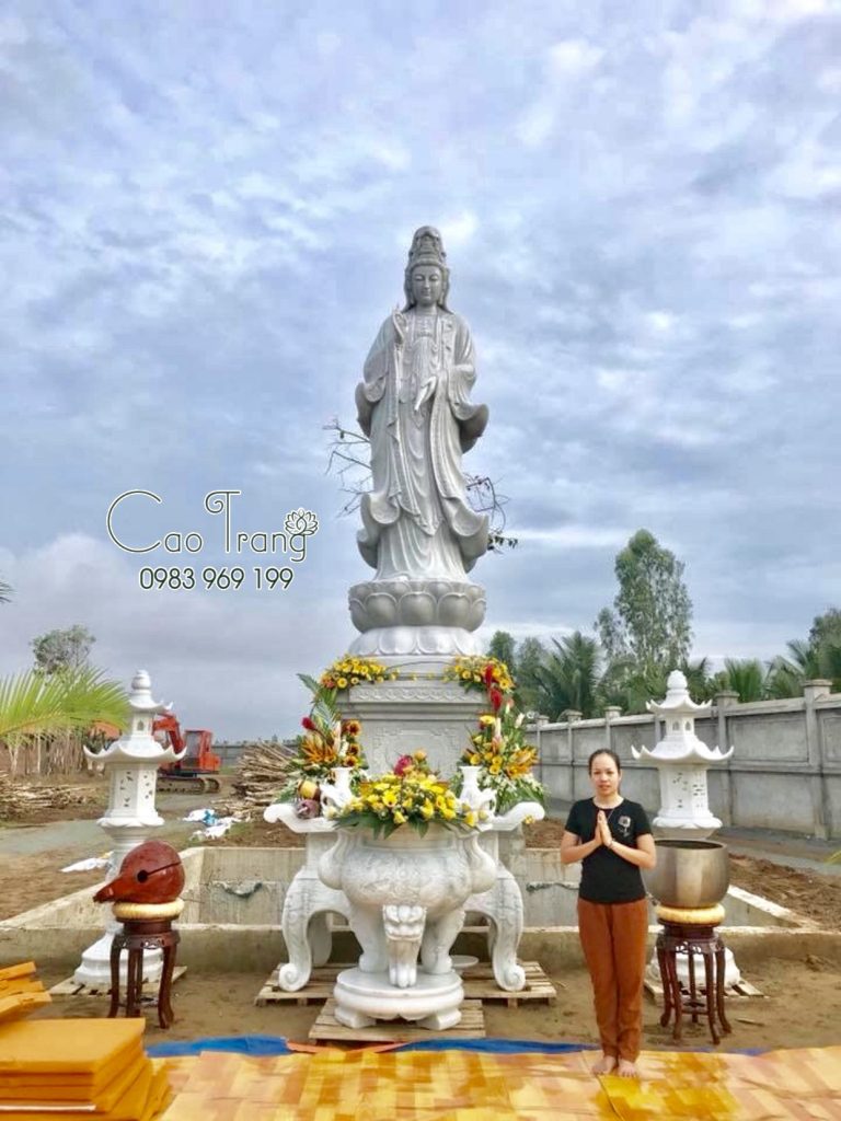 tượng quan âm bồ tát bằng đá 20