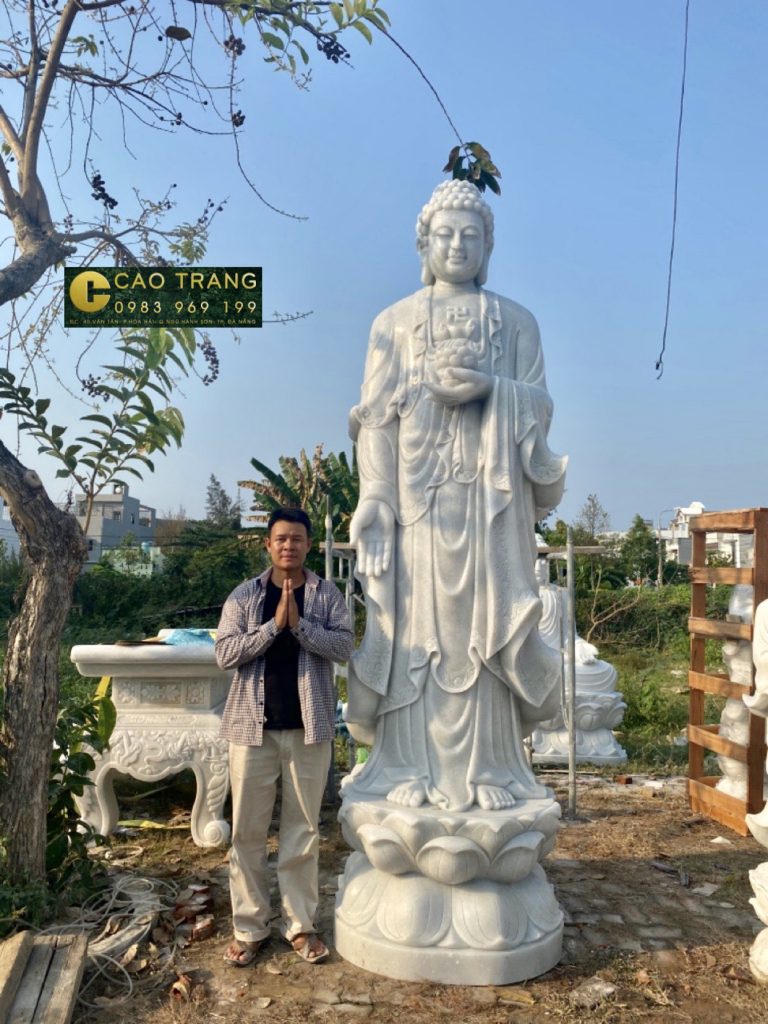 tượng phật a di đà bằng đá 1
