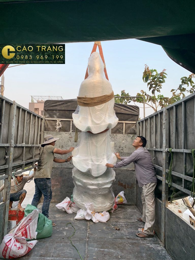 tượng quan âm bằng đá 8