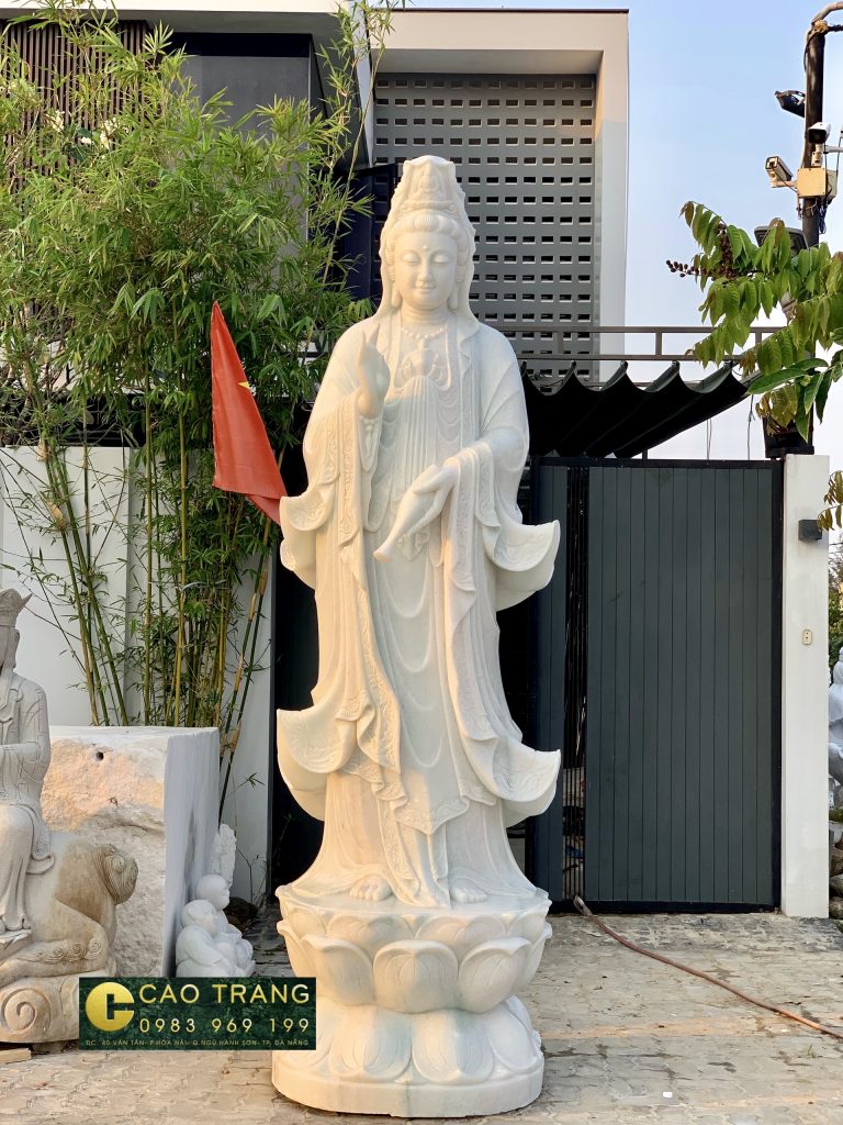 tượng phật quan âm bằng đá 7