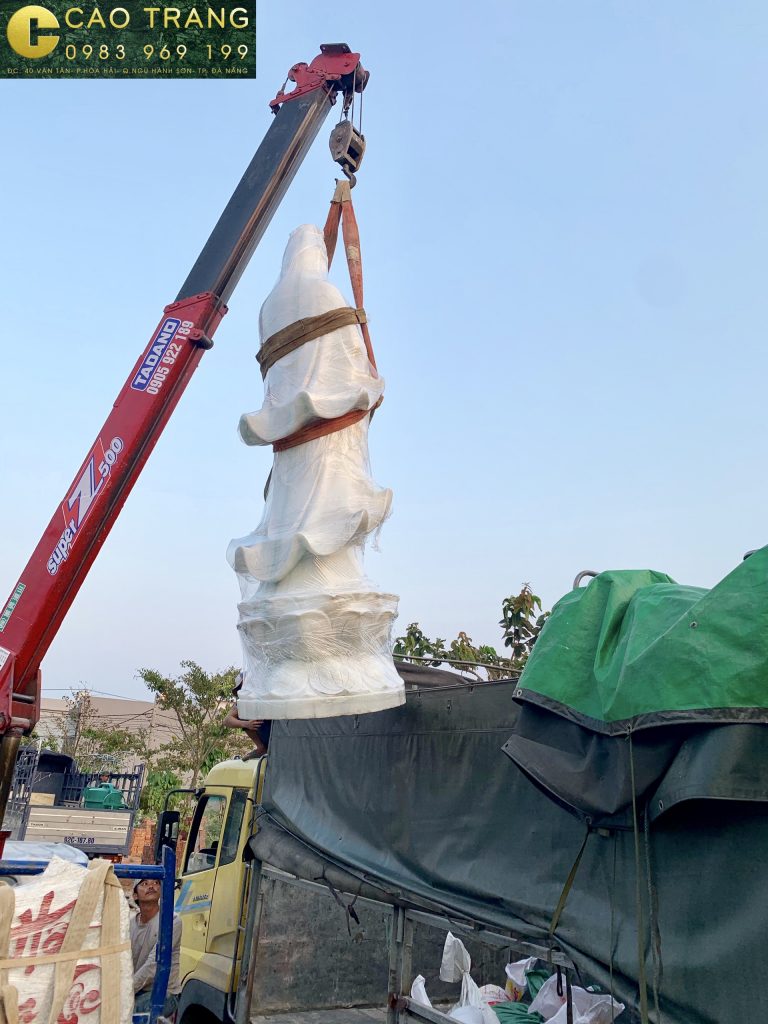 tượng quan âm bằng đá 9