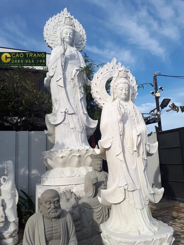 tượng quan âm bồ tát bằng đá 22
