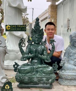 Tượng Phật Mật Tông đá xanh