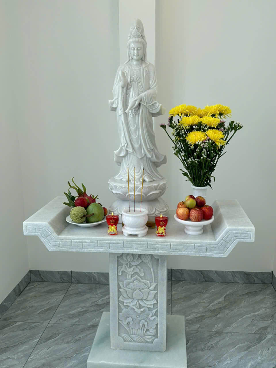 tuong phat quan am bang da cao 1m 2 2