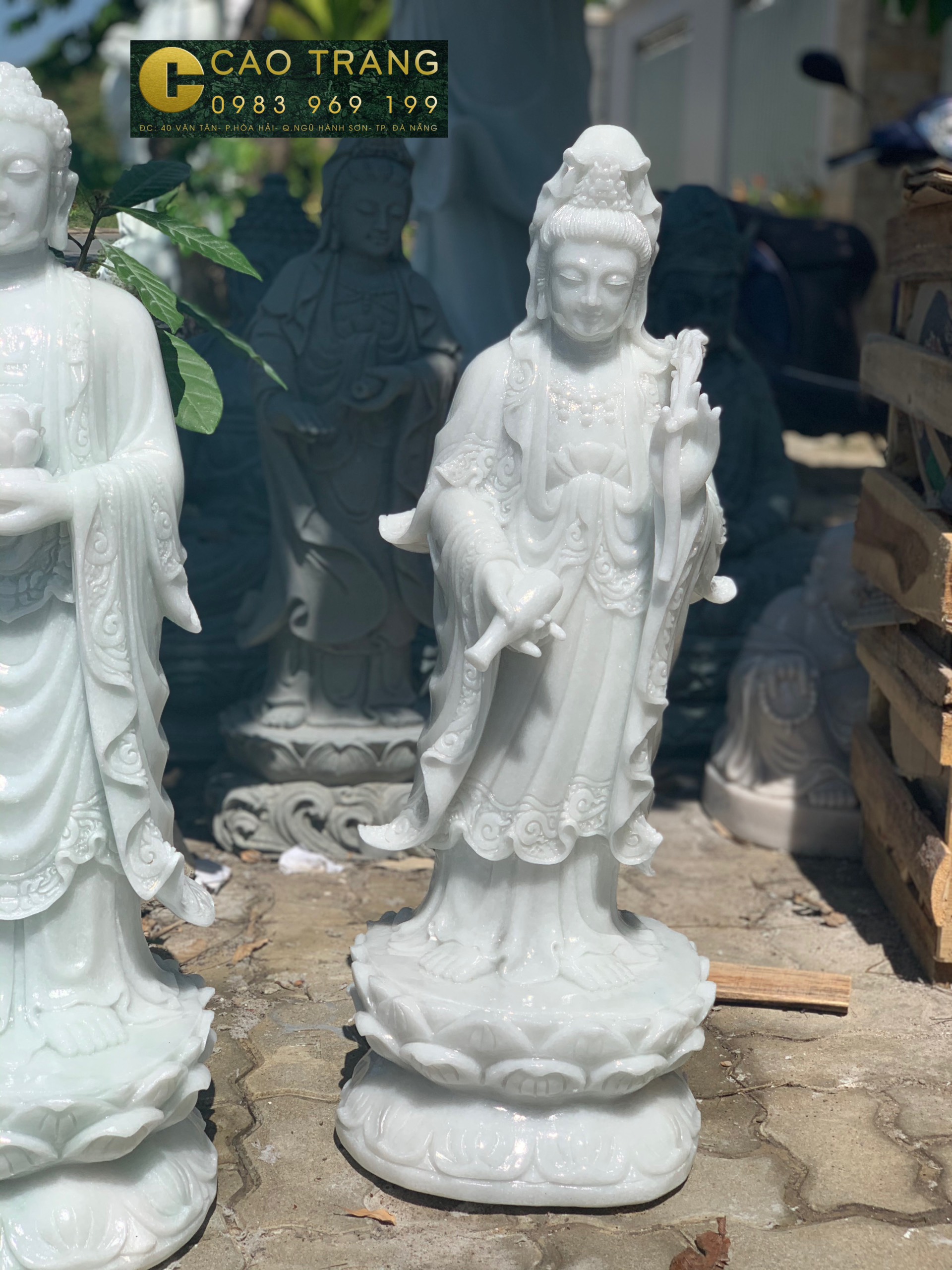 Cách thờ Tượng Quan Âm Bồ Tát bằng đá trong nhà