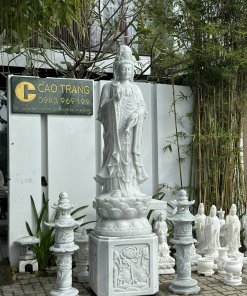 Mua Tượng Phật Quan Âm Bằng Đá Cao 2m