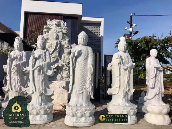 Tượng Tây Phương Tam Thánh bằng đá