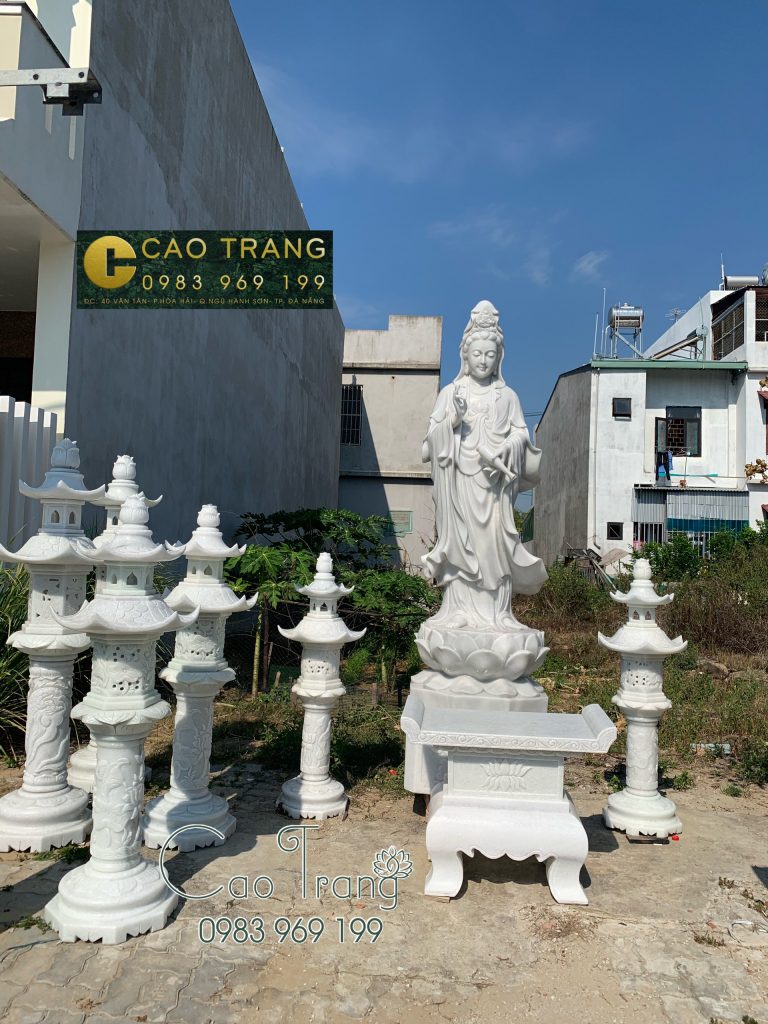 Tượng Quan Âm Bằng Đá Cao 2 Mét