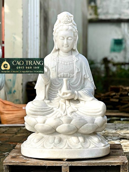 Tượng Phất Quan Âm Ngồi 80cm