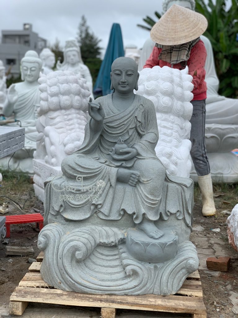 Tượng Phật Địa Tạng Bằng Đá