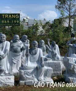 Các bức tượng thập bát la hán bằng đá của Tượng Phật Đá Cao Trang