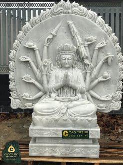 Tượng Phật Mẫu Chuẩn Đề bằng đá