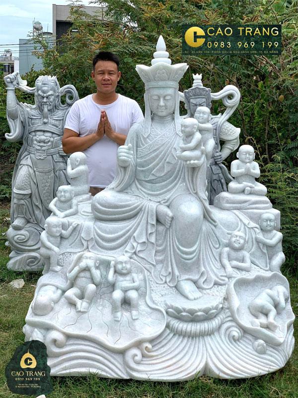 Tượng Phật Địa Tạng bằng đá non nước