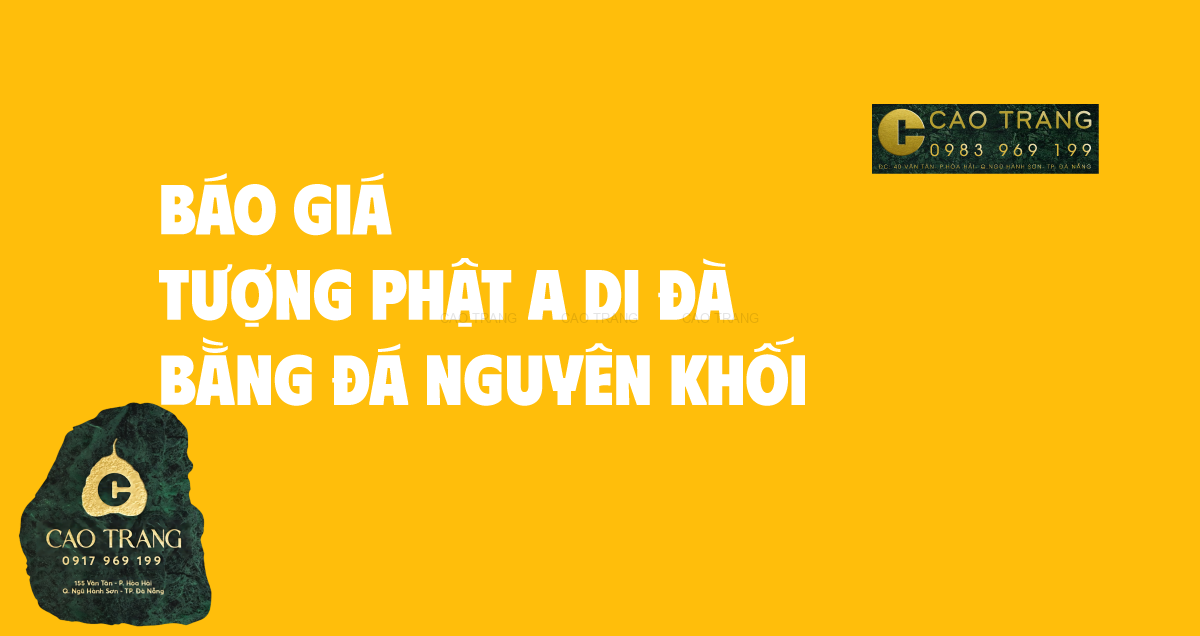 Bảng Giá Tượng Phật A Di Đà Bằng Đá Nguyên Khối