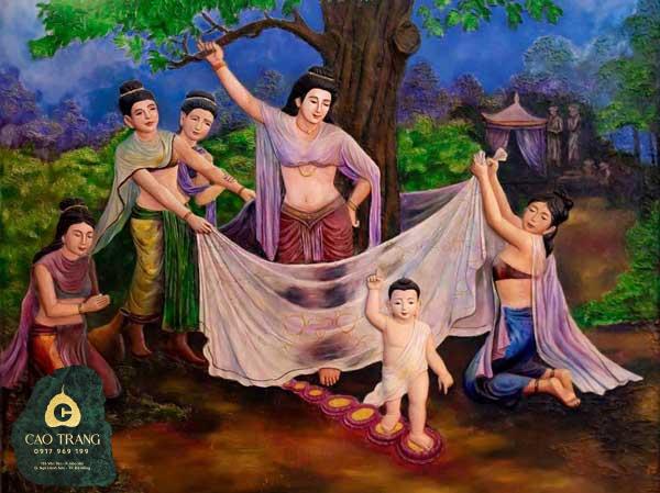 Hình Phật Thích Ca khi mới ra đời