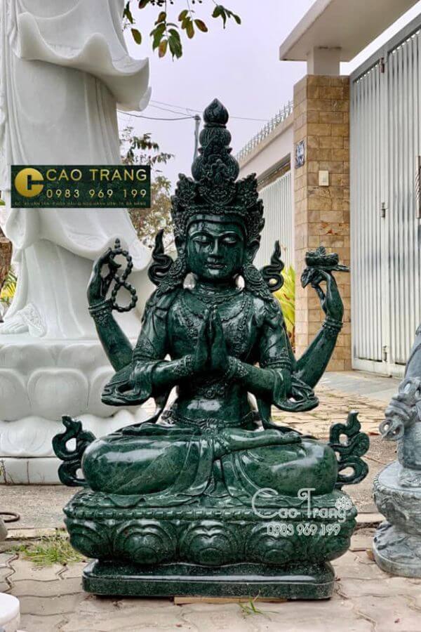 Tượng Phật Đá Quan Âm Tứ Thủ - Nghệ Thuật Và Tâm Linh