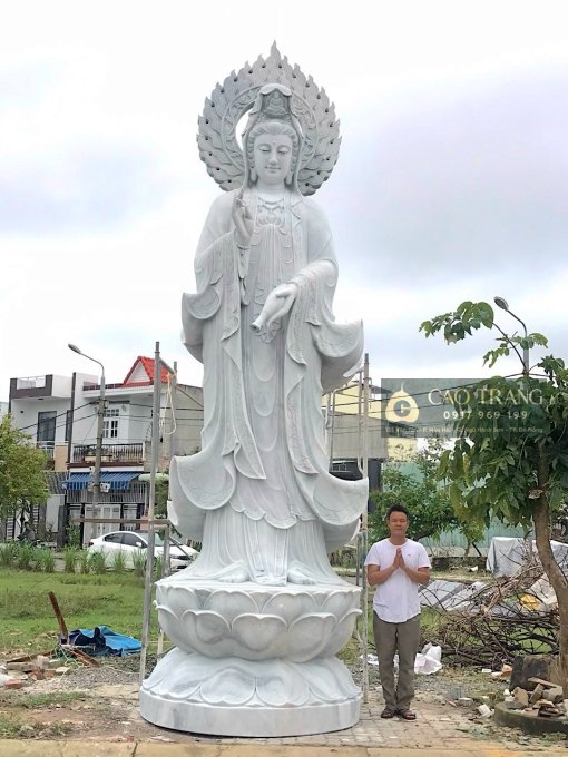 Tượng Quan Âm Đứng Mẫu 50