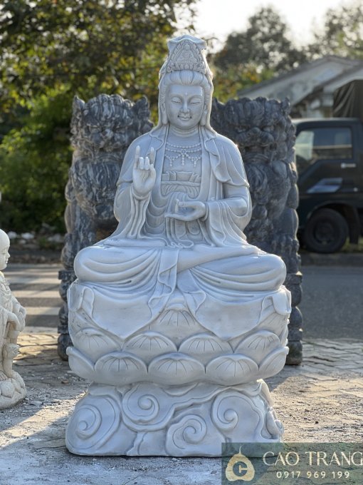 Tượng Quan Âm Ngồi Mẫu 8