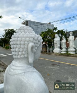Góc nghiêng Tượng Thích Ca Ngồi Thiền 1M5