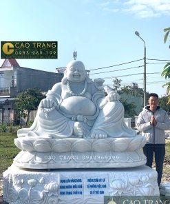 TƯỢNG DI LẶC NGỒI ĐẾ BÚP SEN