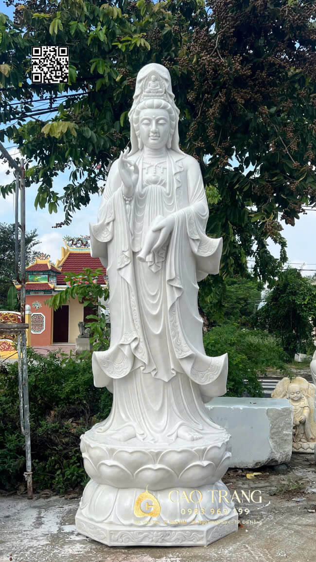 Tượng Quan Âm Bồ Tát cao 3M5 12 tuong phat quan am dung cao 3m5 2