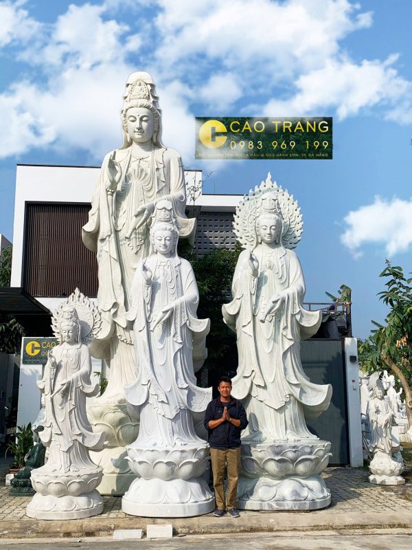 Tượng quan âm đứng mẫu 147
