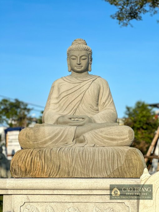 tuong phat thich ca da sa thach 1m11