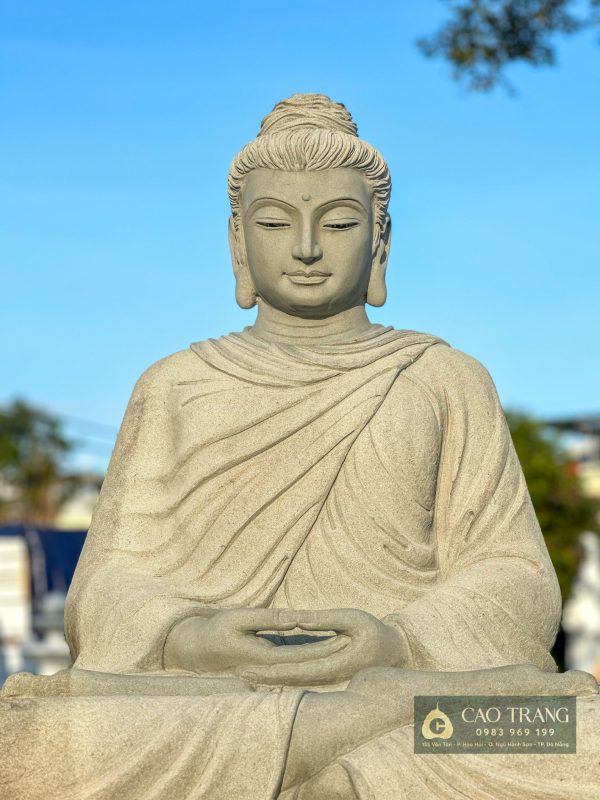tuong phat thich ca da sa thach 1m15