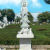 Tuong Quan Am hao quang cung bo tho da ban Tuong cao 157cm Ban 85x68x88 1 1