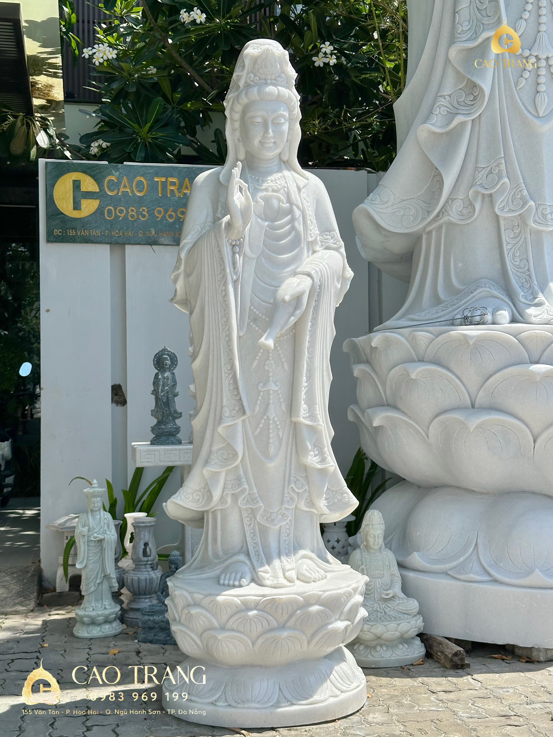 Ý nghĩa khi thờ cúng tượng Quan Âm bằng đá
