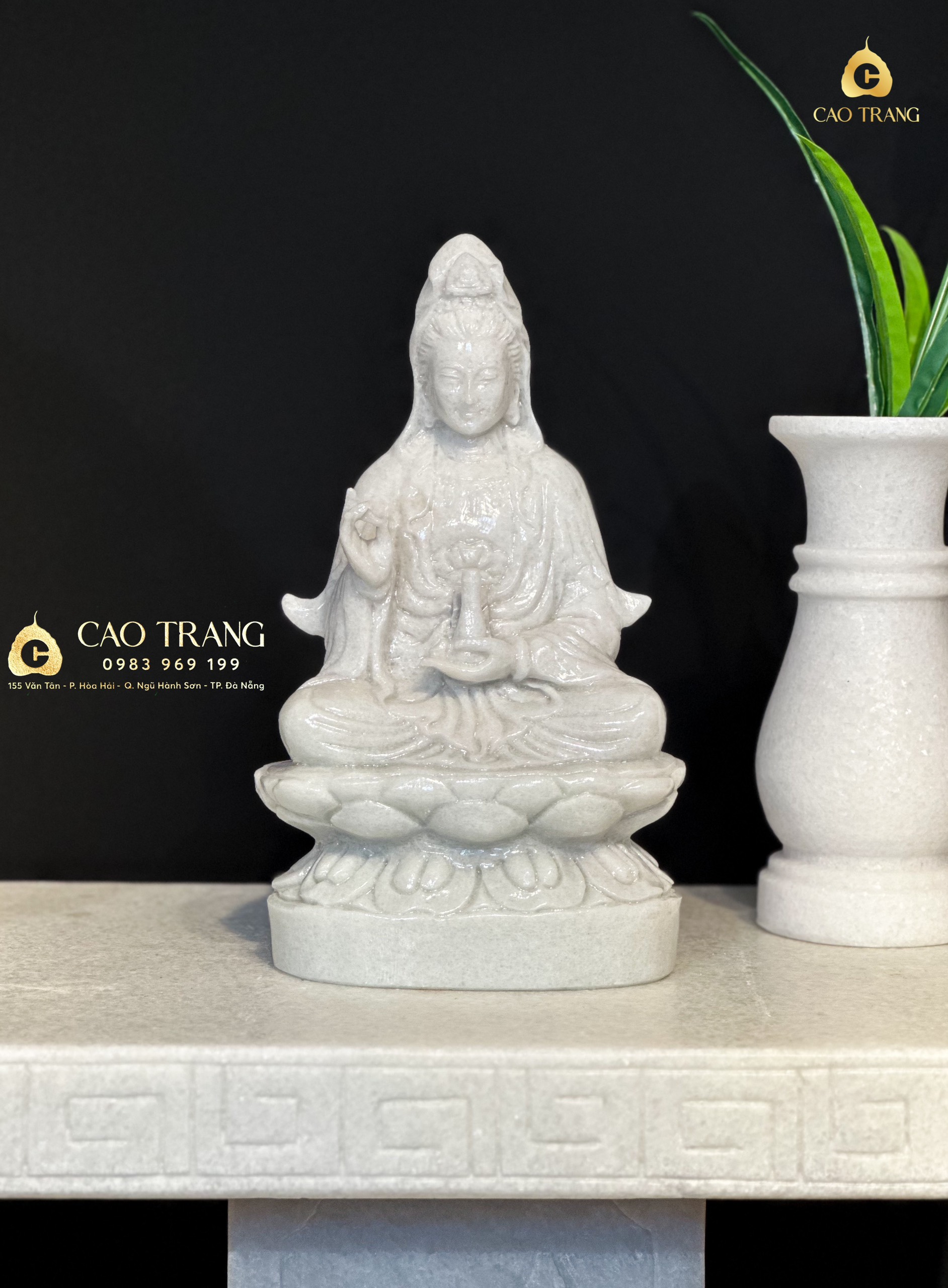 Địa chỉ cung cấp tượng Quan Âm bằng đá tại Quận 4 đẹp, uy tín