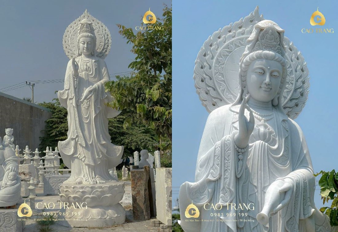 Tượng Phật Quan Âm Bằng Đá