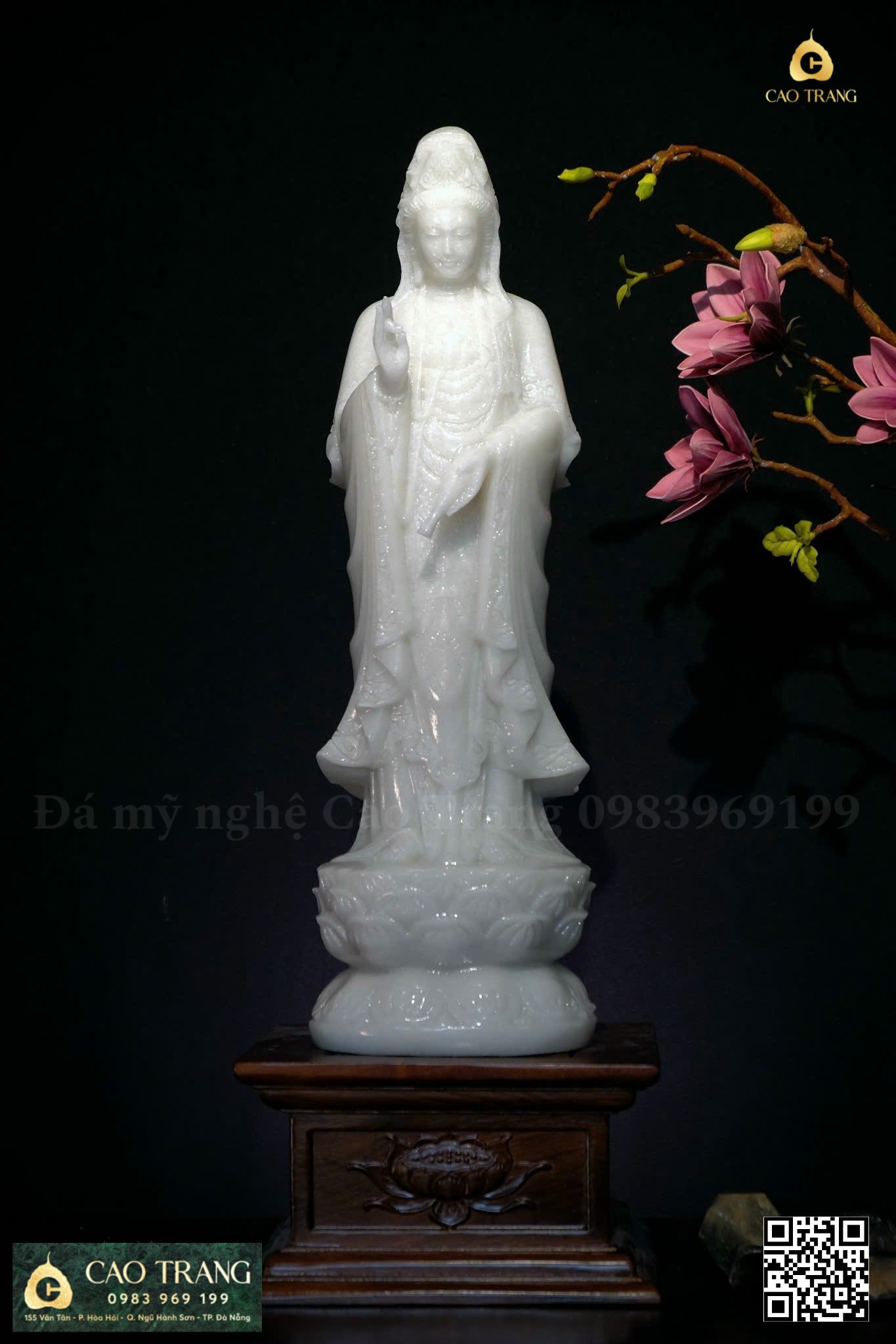 tượng Quan Ân bằng đá do Cao Trang cung cấp