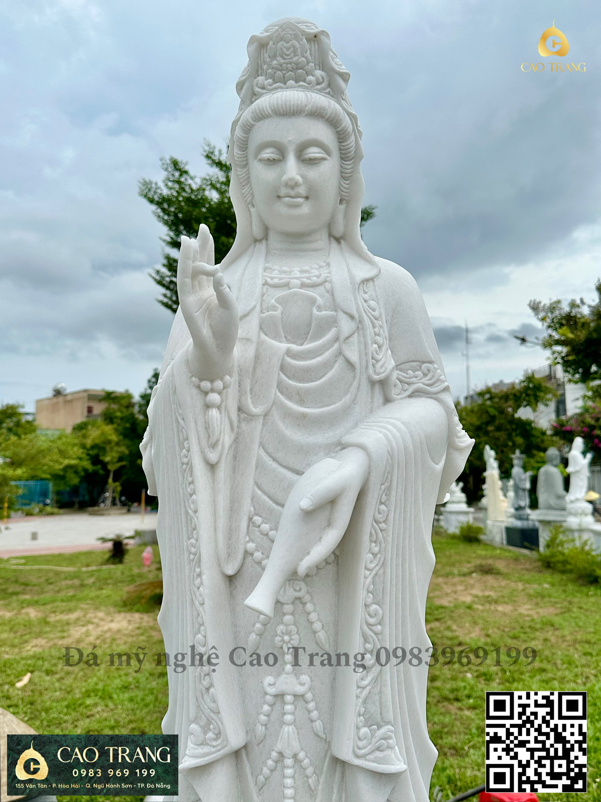 Các kích thước tượng Quan Âm bằng đá phổ biến