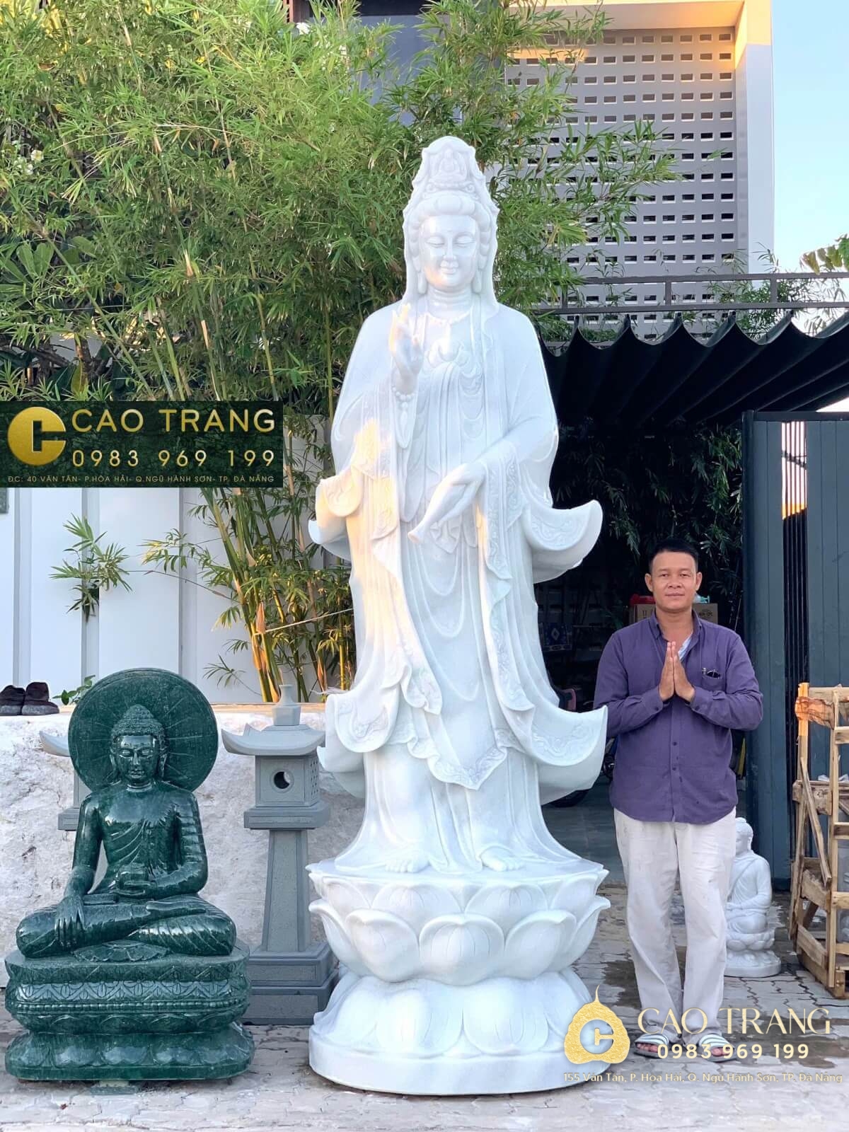 Tượng Phật Đá Cao Trang - Đơn vị chế tác tượng Phật Quan Âm bằng đá uy tín
