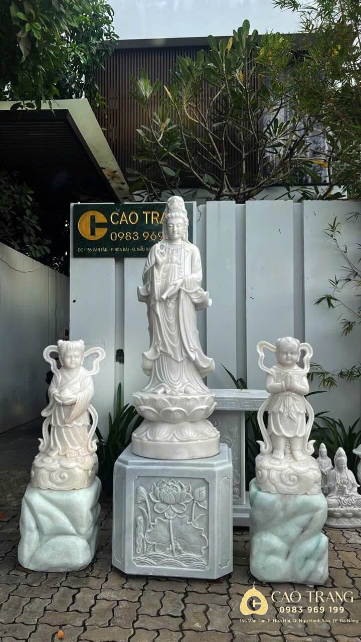 Tượng Quan Âm Tiên Đồng Ngọc Nữ Chung 1 Đế