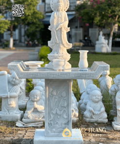 Tượng Quan Âm Bồ Tát hào quang cao 80cm