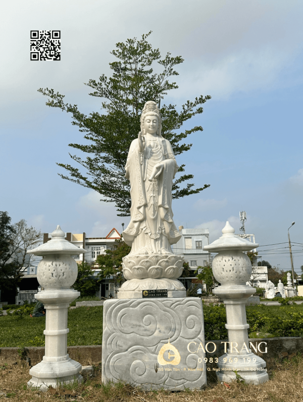 Bộ tượng quan âm hoa văn 1,4M