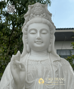Tượng Quan Âm Bồ Tát hoa văn cao 1,4M