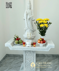 Tượng Quan Âm Bồ Tát chuỗi ngọc cao 1M