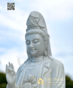 Tượng Quan Âm Bồ Tát chuỗi ngọc cao 1M