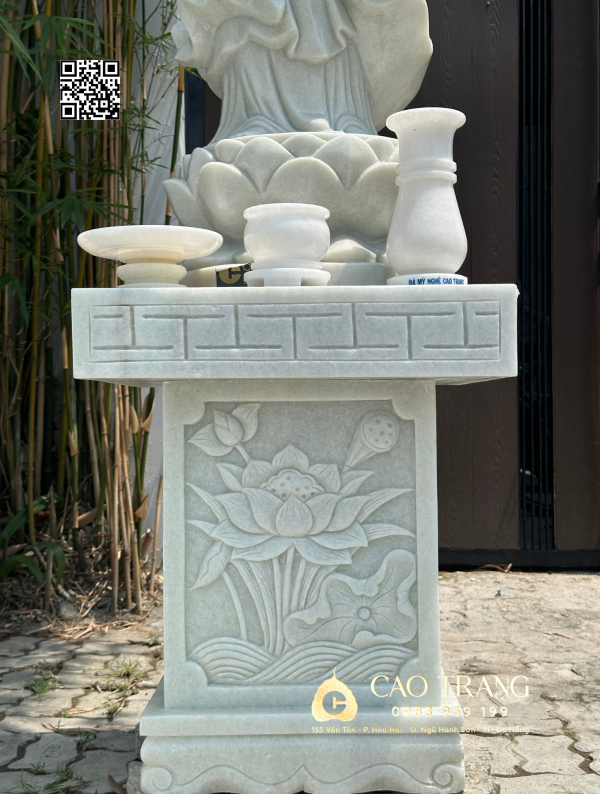 Tượng Quan Âm trơn cao 1,4M