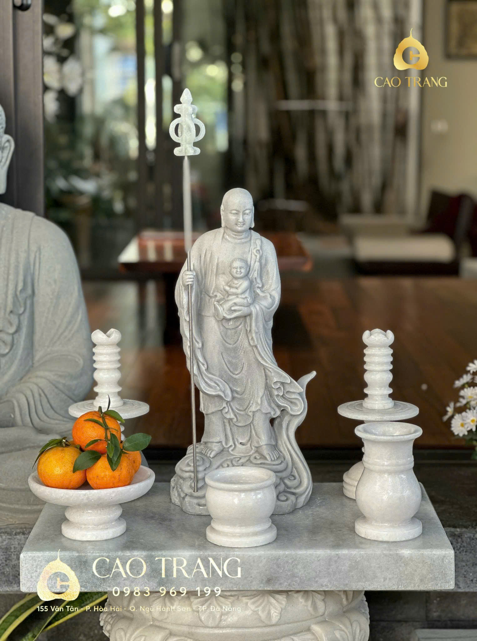 Tượng Địa Tạng Bồ Tát Thai Nhi Đứng Cao 50cm
